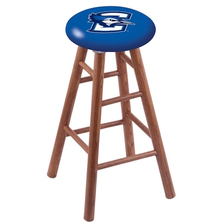 Holland Bar Stool Co Oak Counter Stool, Medium Finish, Creighton Seat RC24OSMed
